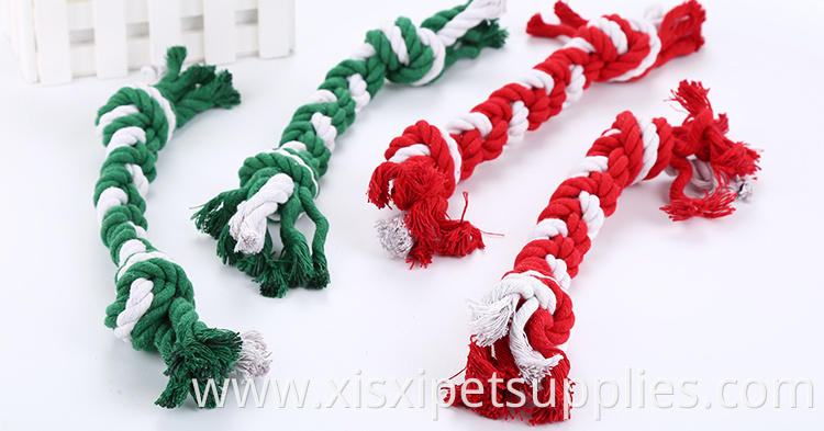Christmas Dog Toy 2019 New Arrive Handmade Weave Rope Dog Toy bone